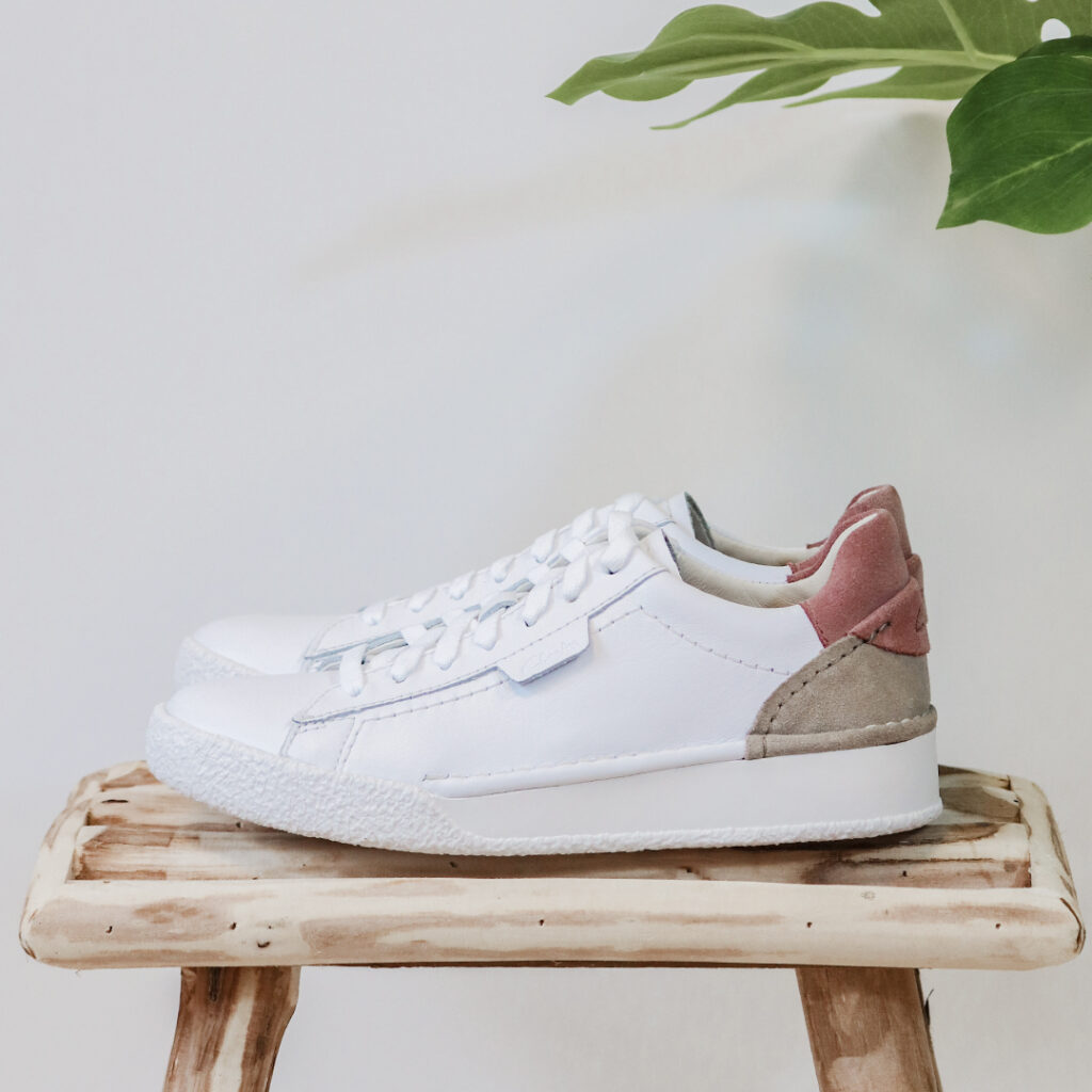 deportivas blancas mujer Deportiva básica blanca Clarks Craft Cup Lace