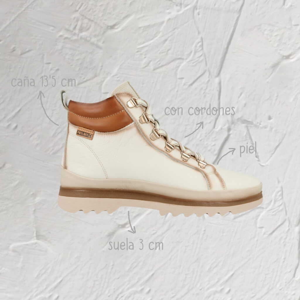 Botín cordones cómodo Pikolinos Vigo W3W-8564C1
