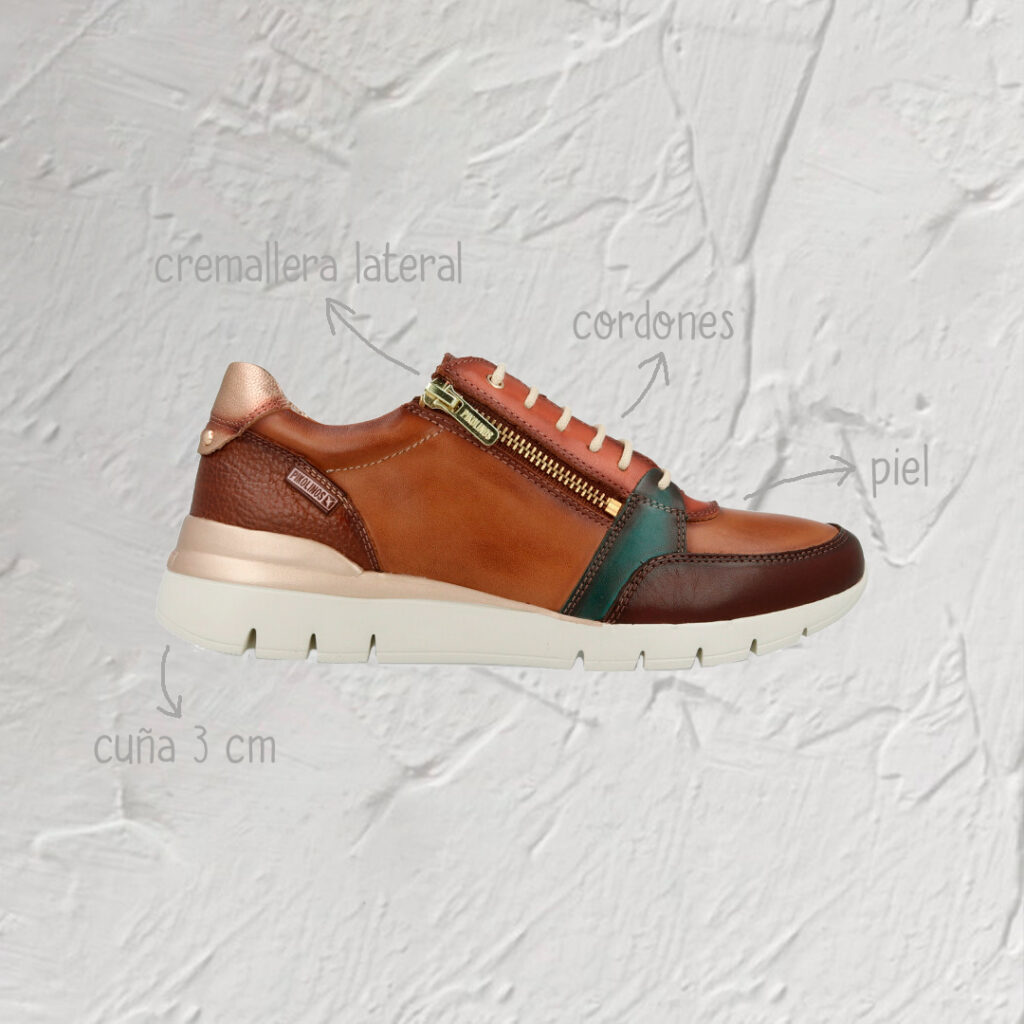 Zapatos para combatir el frío Sneaker cremallera Pikolinos Cantabria W4R-6718C4