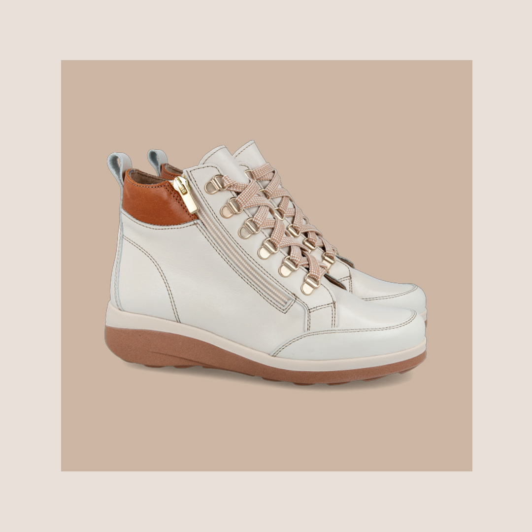 Botines con cordones y cuña mujer Andares 959605
