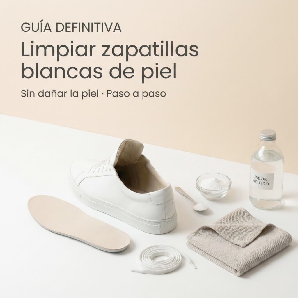 Cómo limpiar las zapatillas blancas de piel