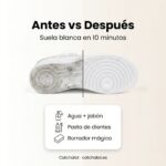 Fotos para post como limpiar las zapatillas blancas de piel