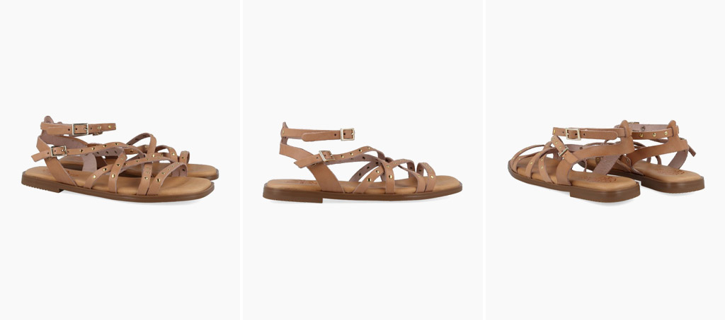 sandalias con pulsera en el tobillo