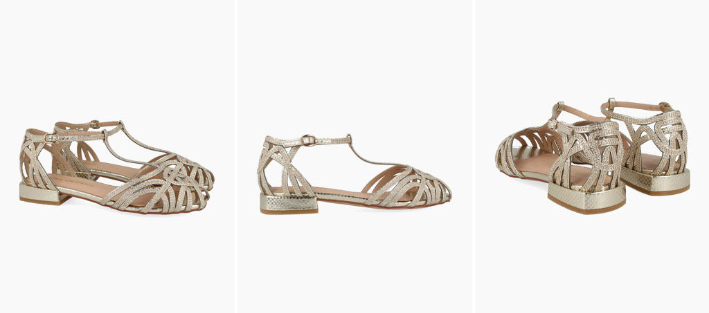 sandalias con pulsera en el tobillo