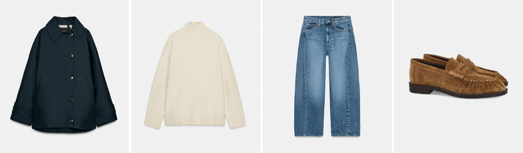 Mocasines con calcetines y pantalones vaqueros