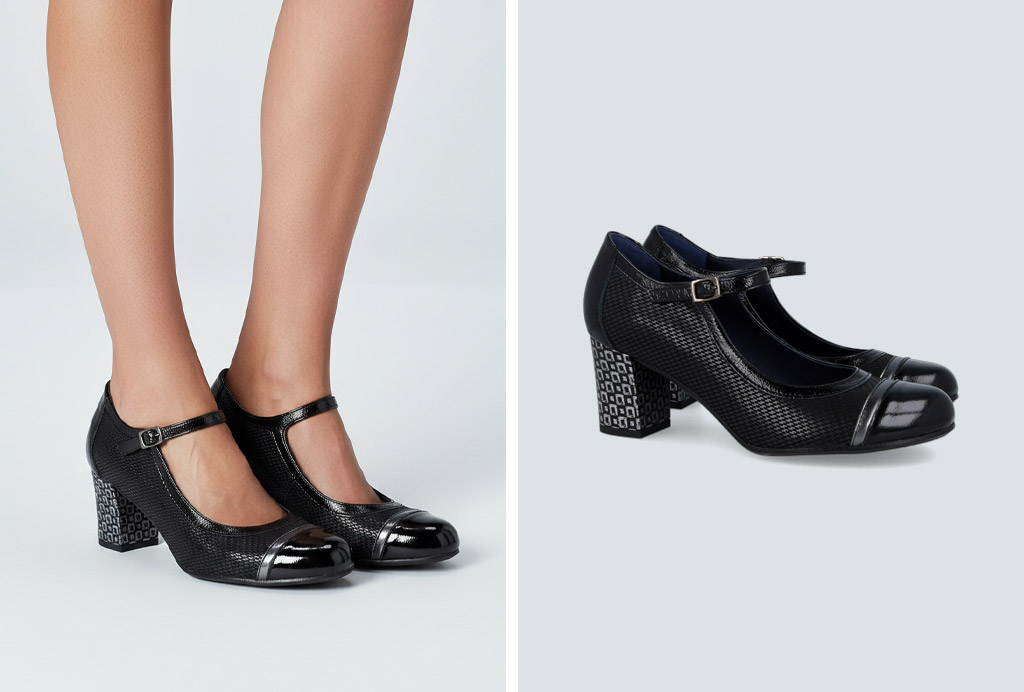 Tacones de bloque Dorking Rodin D8669