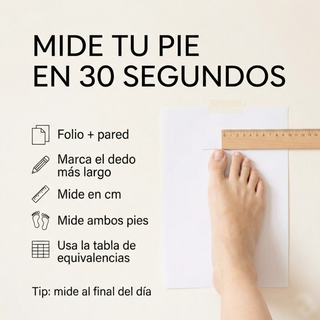 Foto 1 guia para medir la talla correcta de zapato