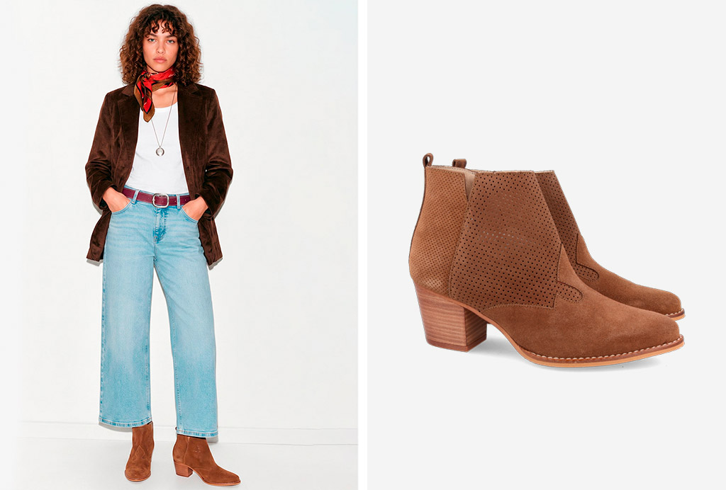 Botines estilo cowboy Kissia 398