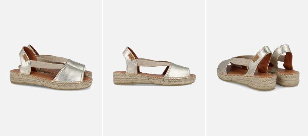 Alpargata baja metalizada Toni Pons Etna