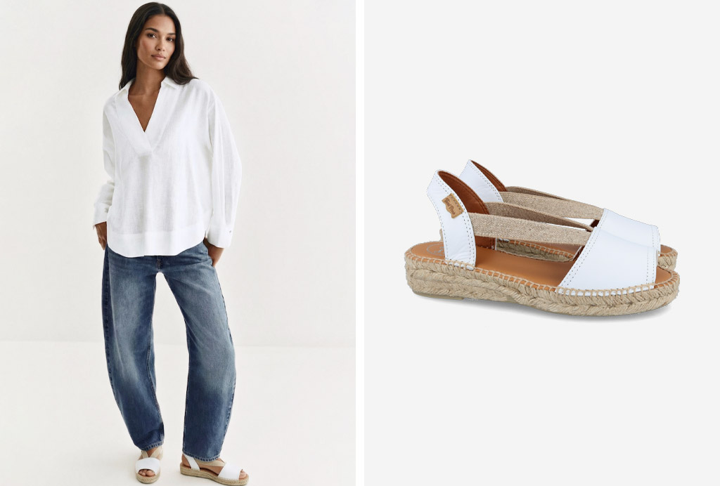 Limpiar alpargatas de mujer