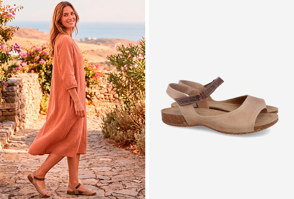Sandalias planas de piel Inter-Bios 4458