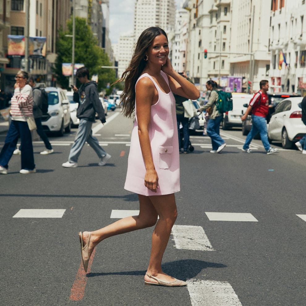 Mocasines blancos de mujer